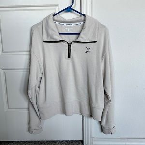 Cream Orangetheory Fitness 1/4 zip pullover